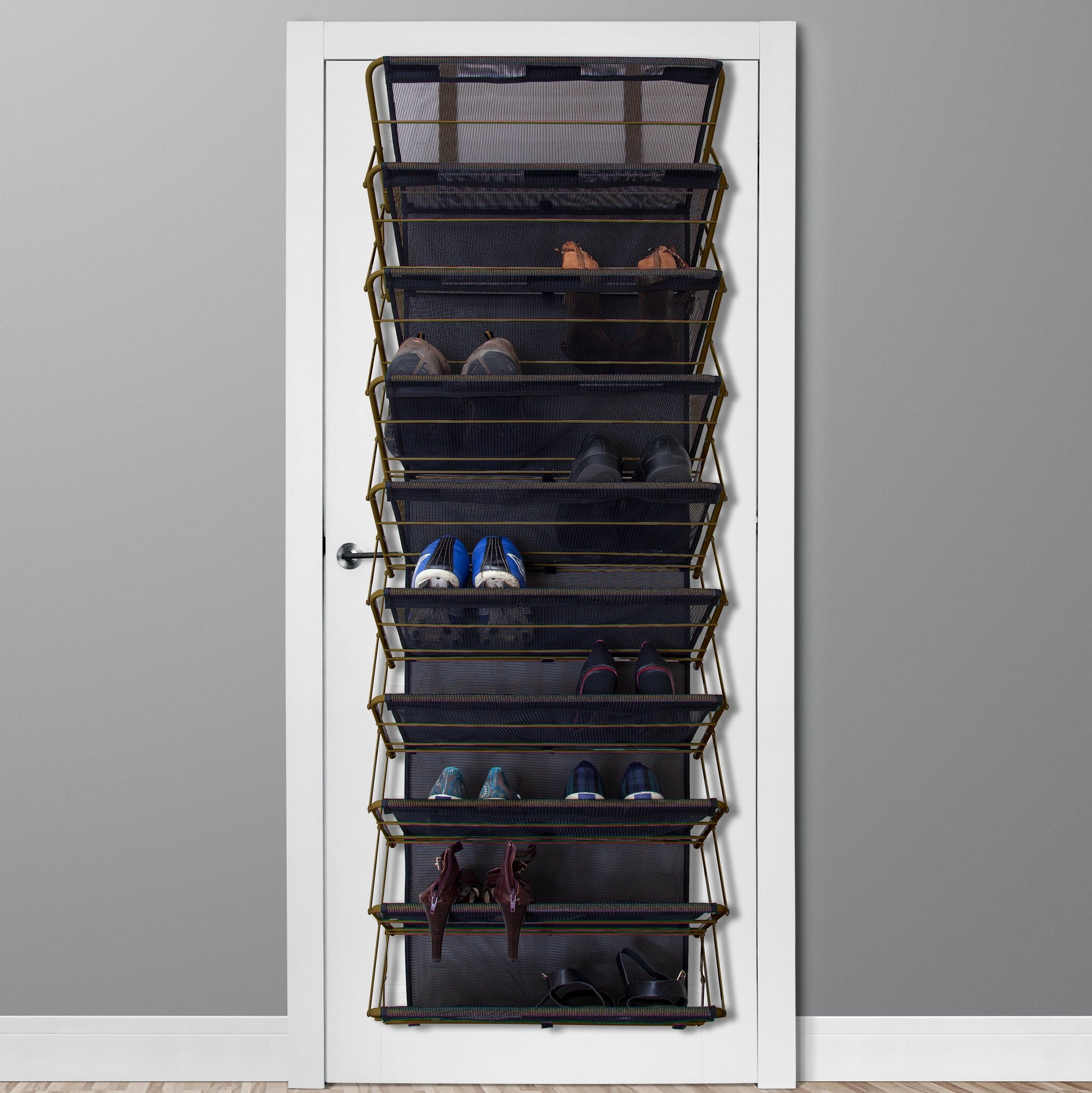 10-Tier Vertical Over-the-Door Organizer